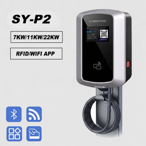 SY-P2 pametna prenosna EV-polnilnica 3,5 / 7 / 11 kW – upravljanje prek aplikacije
